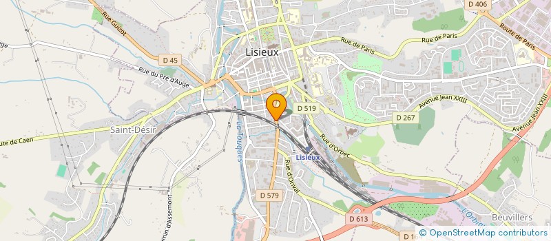 localisation de l'entreprise GARAGE CLUB CAVADOS à LISIEUX