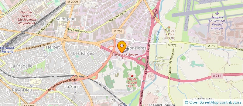 localisation de l'entreprise GARAGE COISSARD  CLERMONT-FERRAND