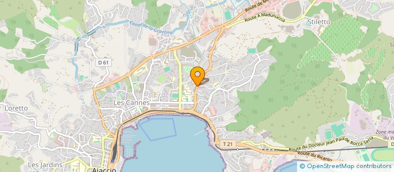 localisation de l'entreprise GARAGE COLLECTOR YS à AJACCIO