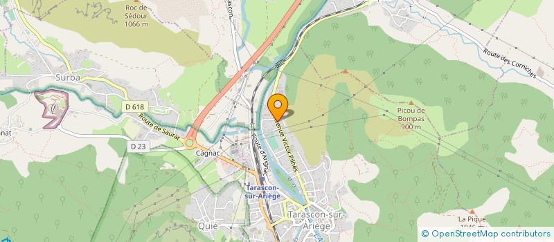 localisation de l'entreprise GARAGE COMELERA à TARASCON-SUR-ARIEGE