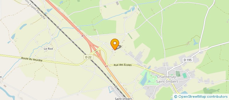 localisation de l'entreprise GARAGE COMPAGNON à CHANTENAY-SAINT-IMBERT