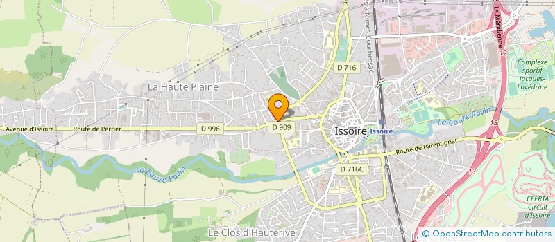 localisation de l'entreprise GARAGE CONCORDET à ISSOIRE