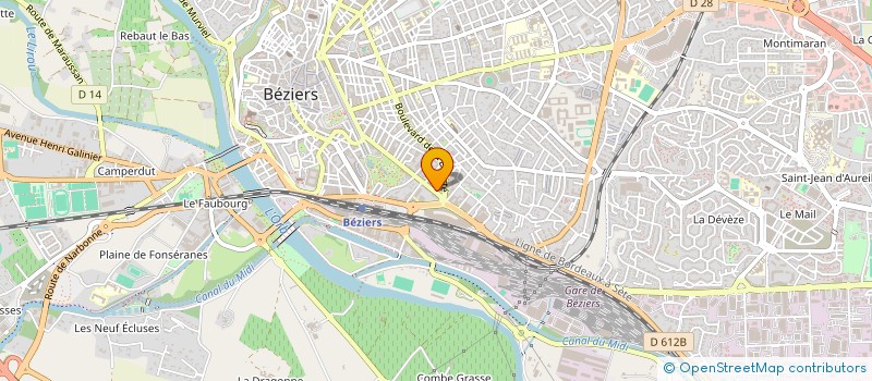localisation de l'entreprise GARAGE CORMENIER à BEZIERS