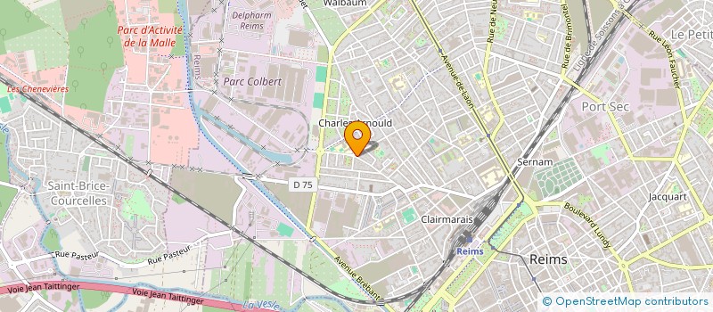 localisation de l'entreprise GARAGE COURCELLES  REIMS