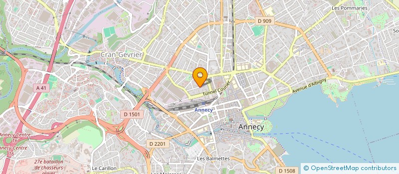 localisation de l'entreprise GARAGE COURIER à ANNECY