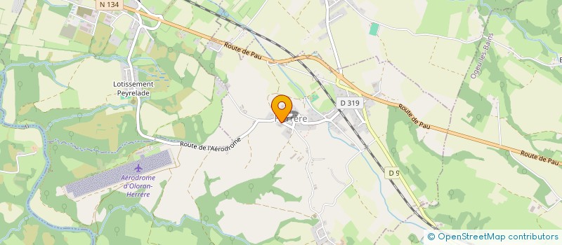 localisation de l'entreprise GARAGE COURNAU  HERRERE