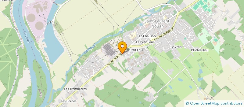 localisation de l'entreprise GARAGE COURTAULT à SAINT-LAURENT-NOUAN