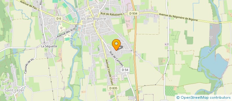 localisation de l'entreprise GARAGE CP AUTOS  PUJO