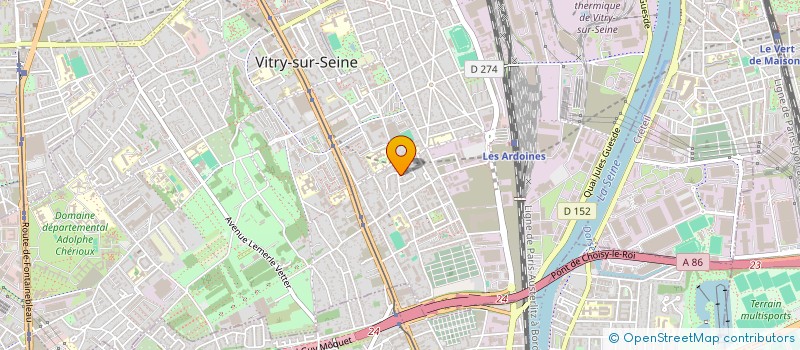 localisation de l'entreprise GARAGE CPA à VITRY-SUR-SEINE