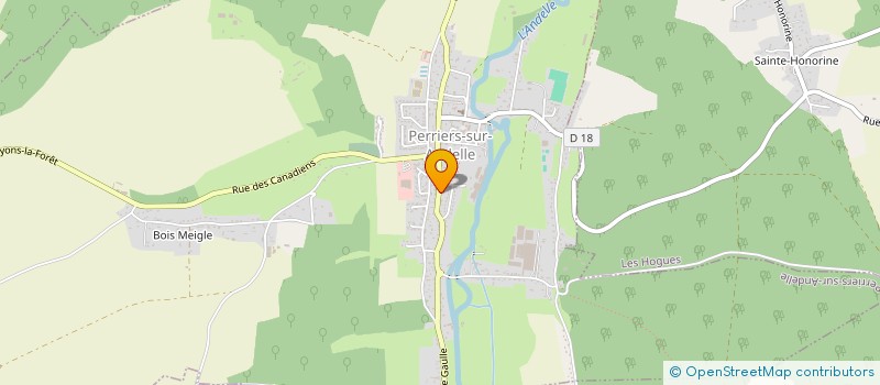 localisation de l'entreprise GARAGE CREVEL  PERRIERS-SUR-ANDELLE