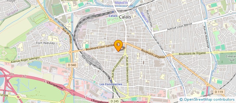 localisation de l'entreprise GARAGE CUVELIER à CALAIS