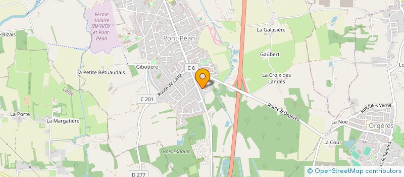 localisation de l'entreprise GARAGE D'ARMORIQUE  PONT-PEAN