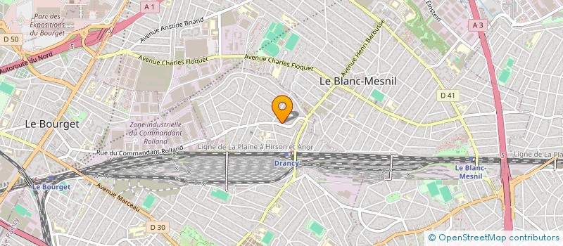 localisation de l'entreprise GARAGE D.C.F à DRANCY