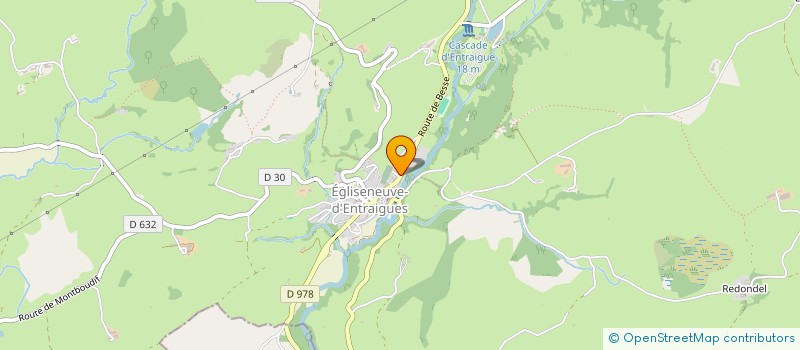 localisation de l'entreprise GARAGE D ENTRAIGUES  EGLISENEUVE-D'ENTRAIGUES