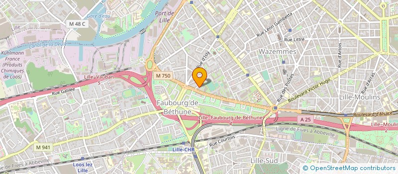 localisation de l'entreprise GARAGE D'ESQUERMES à LILLE