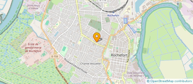 localisation de l'entreprise GARAGE D'INSERTION ROCHEFORT OCEAN  ROCHEFORT