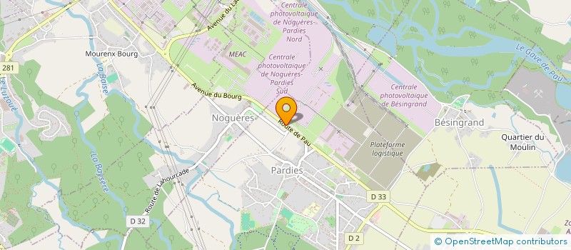 localisation de l'entreprise GARAGE DA CUNHA  MOURENX