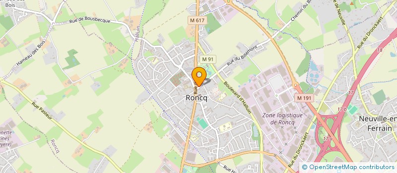 localisation de l'entreprise GARAGE DALLE à RONCQ