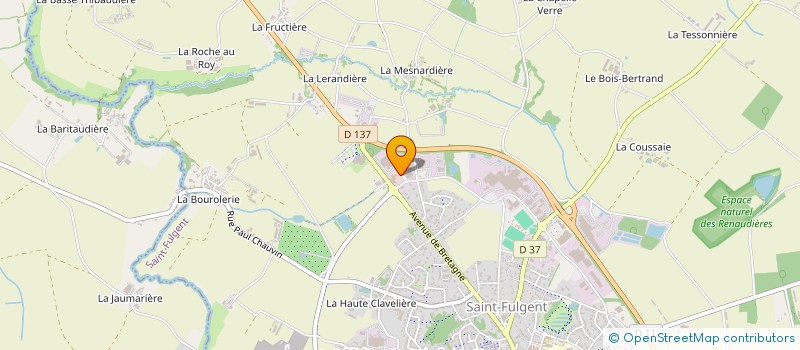 localisation de l'entreprise GARAGE DAVID à SAINT-FULGENT