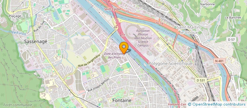 localisation de l'entreprise GARAGE DAVIOLINO  FONTAINE