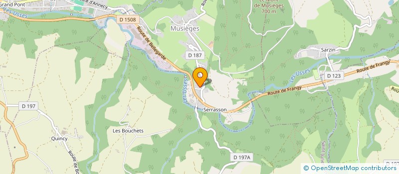 localisation de l'entreprise GARAGE DE BIONNAZ  MUSIEGES