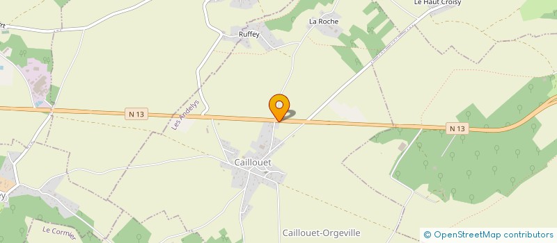 localisation de l'entreprise GARAGE DE CAILLOUET  CAILLOUET-ORGEVILLE