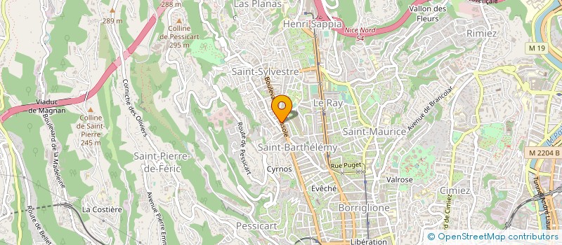 localisation de l'entreprise GARAGE DE CESSOLE à NICE