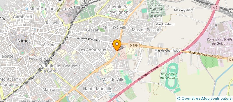 localisation de l'entreprise GARAGE DE CHALVIDAN à NIMES