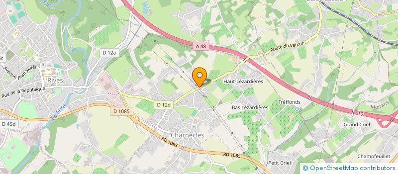 localisation de l'entreprise GARAGE DE CHARNECLES à CHARNECLES