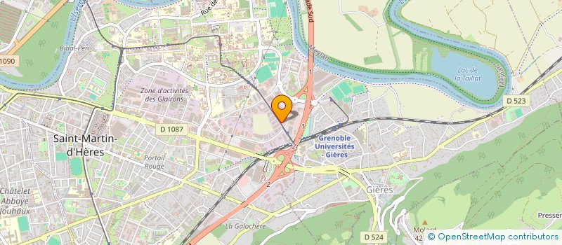 localisation de l'entreprise GARAGE DE GIERES  GIERES