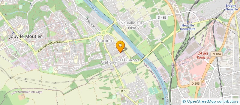 localisation de l'entreprise GARAGE DE GLATIGNY à JOUY-LE-MOUTIER
