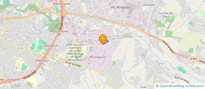 localisation de l'entreprise GARAGE DE JARLARD à ALBI