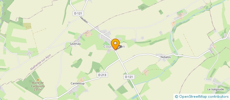 localisation de l'entreprise GARAGE DE L AJON à MALHERBE-SUR-AJON
