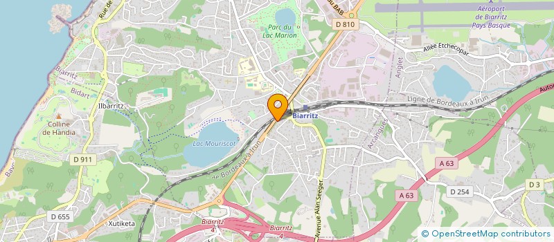 localisation de l'entreprise GARAGE DE L ALLEGRESSE  BIARRITZ