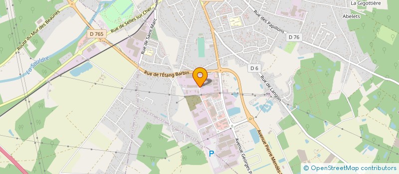 localisation de l'entreprise GARAGE DE L'ARCHE à ROMORANTIN-LANTHENAY