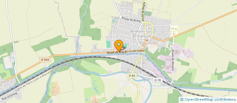 localisation de l'entreprise GARAGE DE L ARMANCON à BRIENON-SUR-ARMANCON