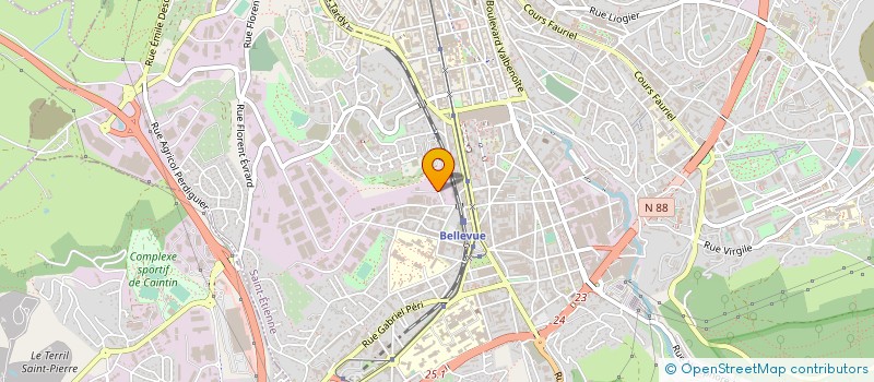 localisation de l'entreprise GARAGE DE L'AVENIR  SAINT-ETIENNE