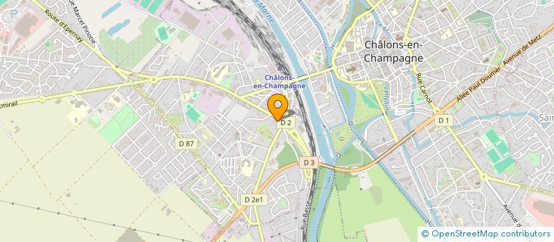 localisation de l'entreprise GARAGE DE L AVENUE  CHALONS-EN-CHAMPAGNE