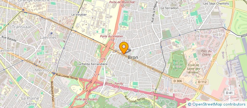 localisation de l'entreprise GARAGE DE L AVIATION à BRON