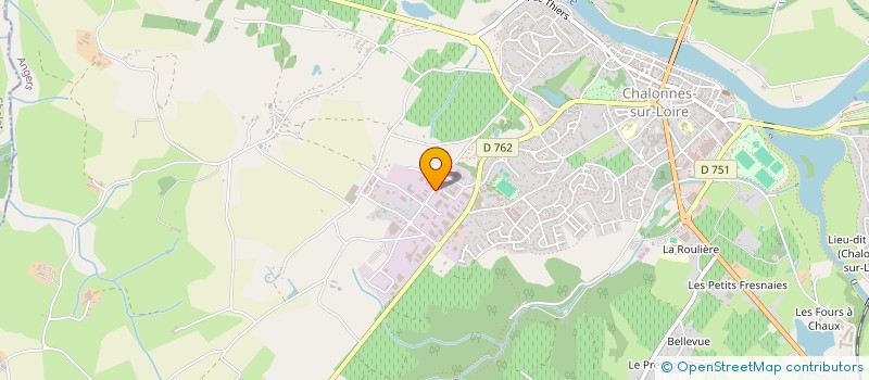 localisation de l'entreprise GARAGE DE L'EPERONNERIE  CHALONNES-SUR-LOIRE