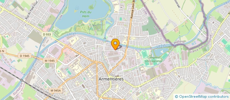 localisation de l'entreprise GARAGE DE L EPINETTE  ARMENTIERES