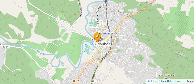 localisation de l'entreprise GARAGE DE L'ESTELLO  VIDAUBAN