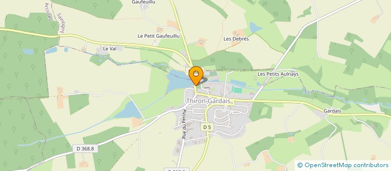 localisation de l'entreprise GARAGE DE L'ETANG à THIRON-GARDAIS