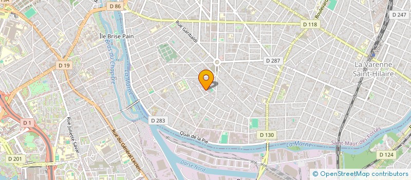 localisation de l'entreprise GARAGE DE L'ETOILE  SAINT-MAUR-DES-FOSSES