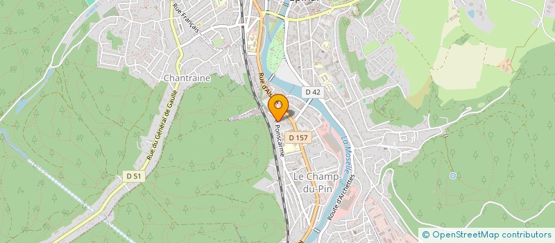 localisation de l'entreprise GARAGE DE L'EUROPE à EPINAL