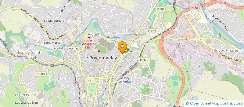 localisation de l'entreprise GARAGE DE L'EUROPE à LE PUY-EN-VELAY
