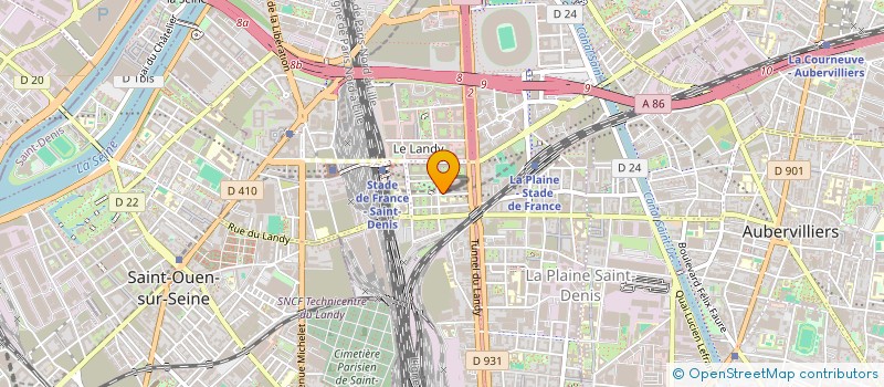 localisation de l'entreprise GARAGE DE L'EUROPE  SAINT-DENIS