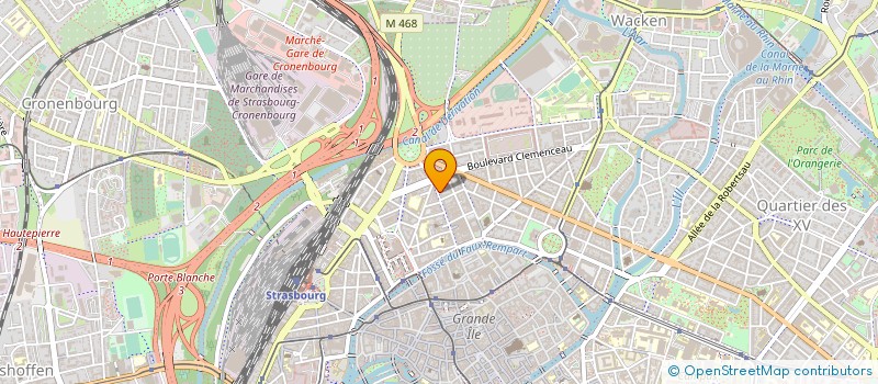 localisation de l'entreprise GARAGE DE L'EUROPE à STRASBOURG