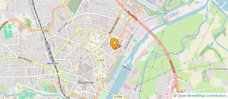 localisation de l'entreprise GARAGE DE L'EUROPE à ROANNE