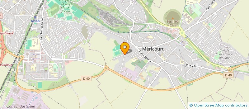 localisation de l'entreprise GARAGE DE L'HEXAGONE  MERICOURT